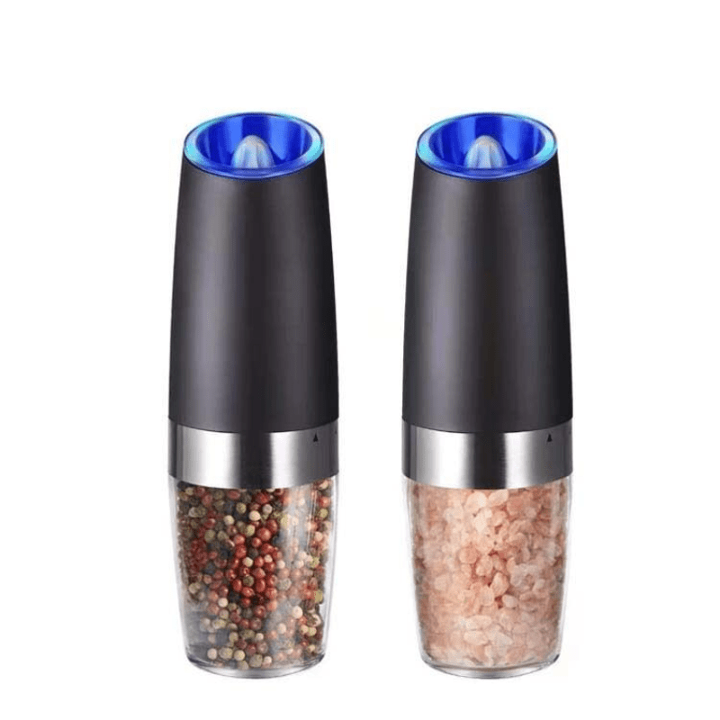 Pepper Grinder, Household Sea Salt Ginder, Electric Adjustable Spice Grinder,  Automatic Sea Salt Mill With Led Light, Reusable Battery Operated Pepper  Crusher With Cleaning Brush, Kitchen Gadgets, Kitchen Supplies - Temu