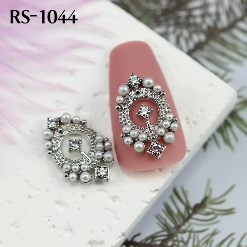Luxury Alloy Nail Ring Court Style Open Nail Jewelry - Temu