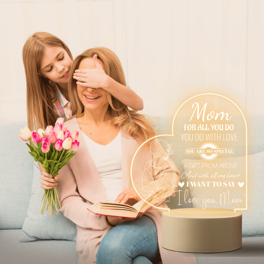Mothers Day Gifts From Daughter Son To Mom Gifts, Mom Personalized Night  Light Gifts With Grateful Sayings Best Mom Gifts From Daughter Son - Temu