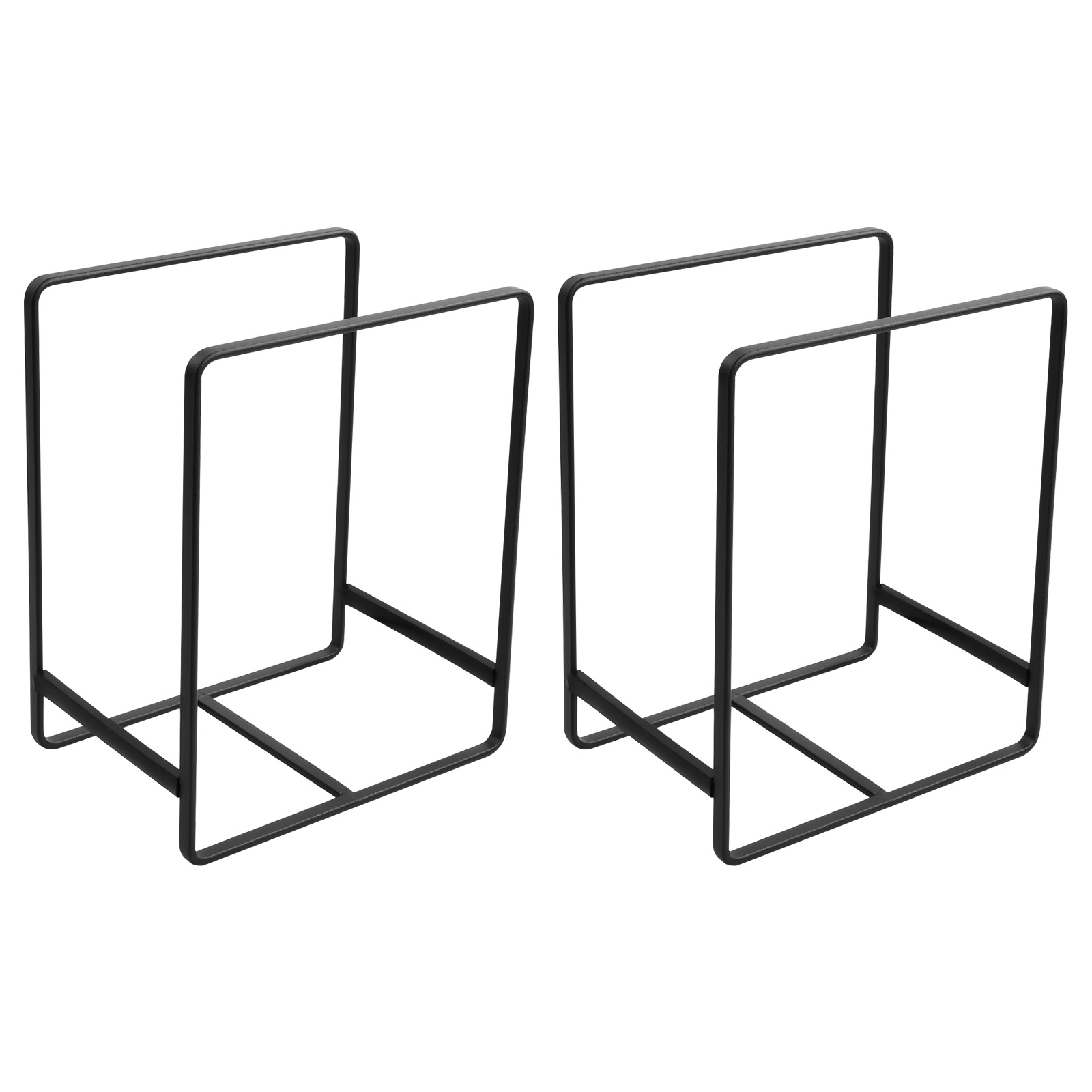 2pc Metal Cupboard Dish Rack Lid Holder