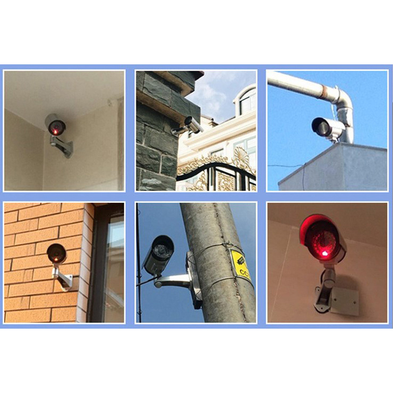 Luz De Advertencia De La Cámara CCTV De Seguridad De Vigilancia Falsa Ficticia Una Luz De Seguridad Falsa Ficticia LED Roja