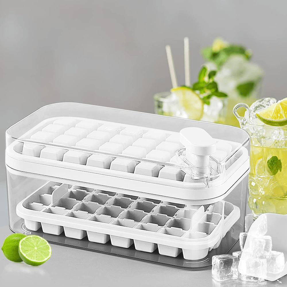 Layers Ice Cube Trays With Container And Ice Scoop 104 - Temu