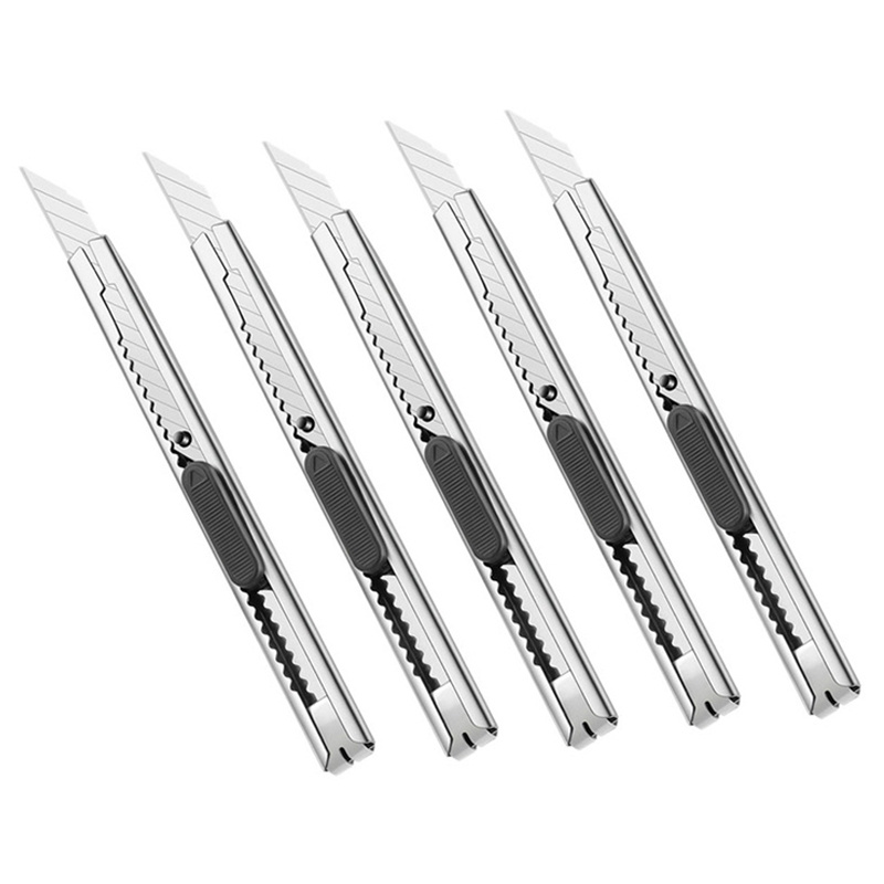 5 PCS Scalable Small Utility Knife Set Stainless Steel Blades With Non-Slip Handles