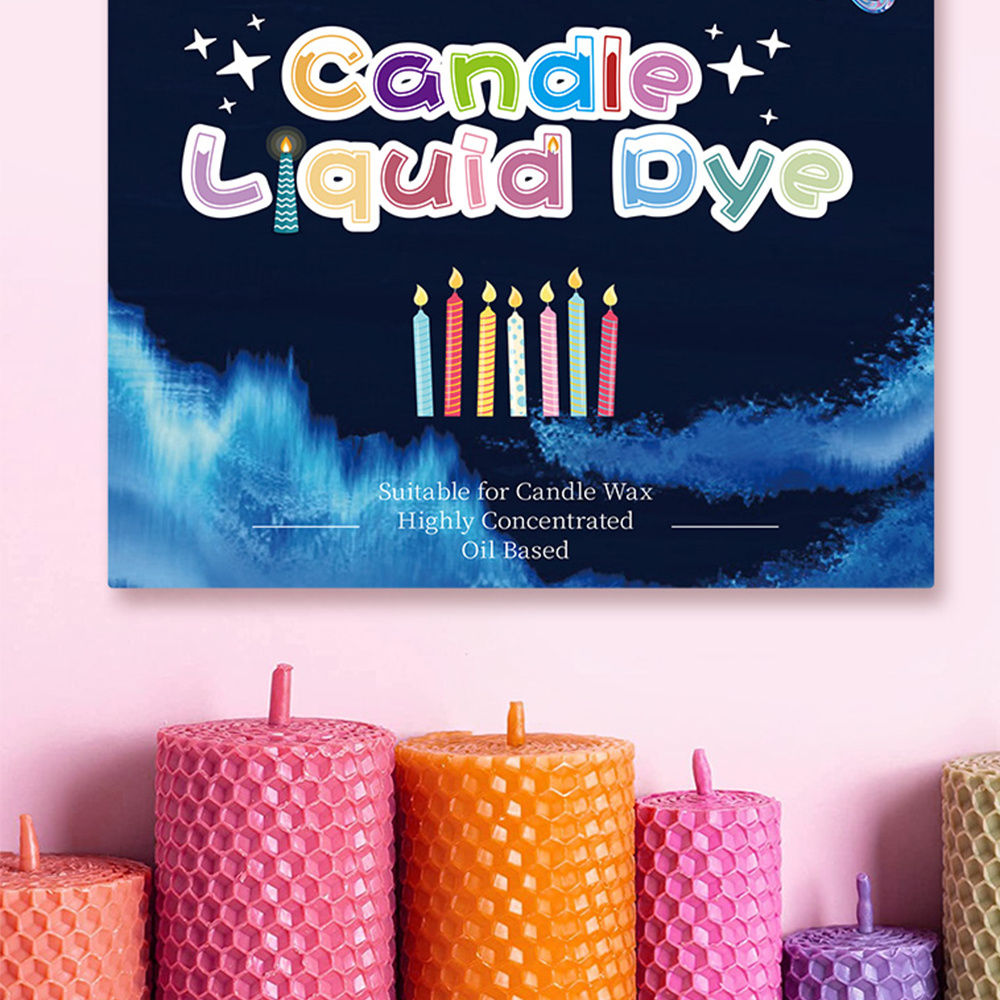 7 Colors Candle Making Liquid Dye DIY Crafts Soy Wax Making Liquid Dye Set