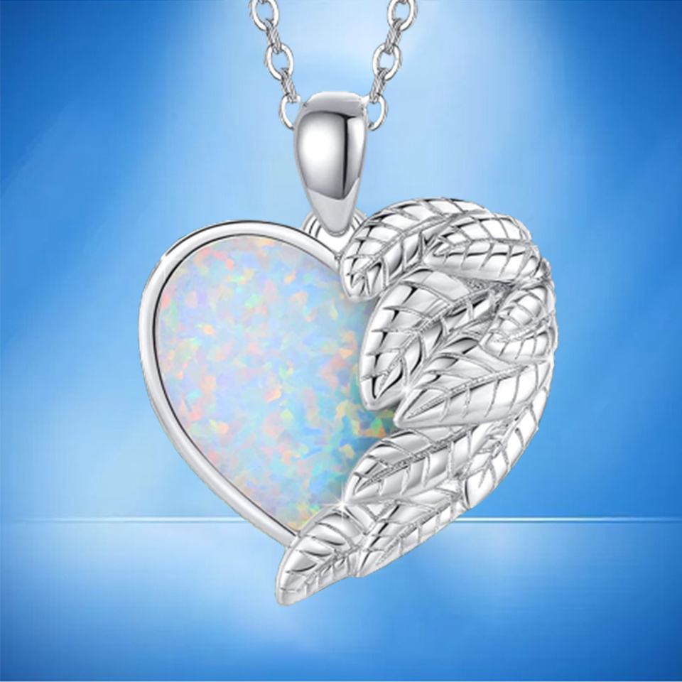 1pc alloy heart shape pendant necklace for teens card jewelry accessories birthday gifts 3