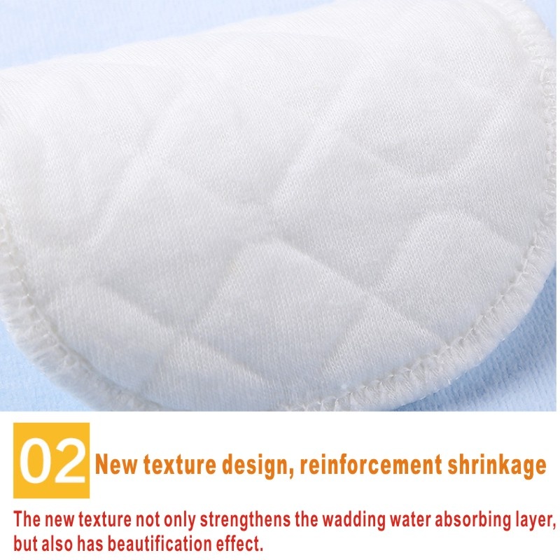 Our Reusable Leak Resistant Nursing Pads are washable and reusable