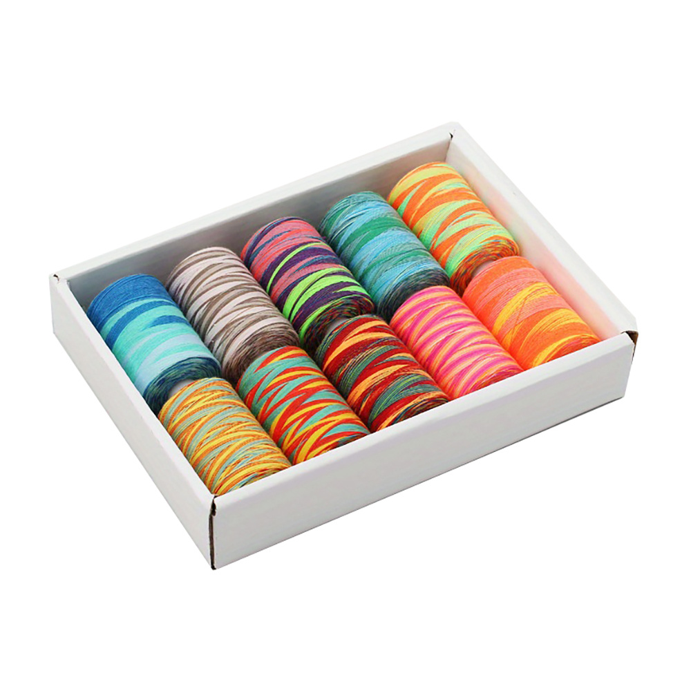 Image of 10pcs/box 1000yard Sewing Thread Polyester Threads For Sewing Needlework Quilting Overlock Embroidery Hand Repair Thread