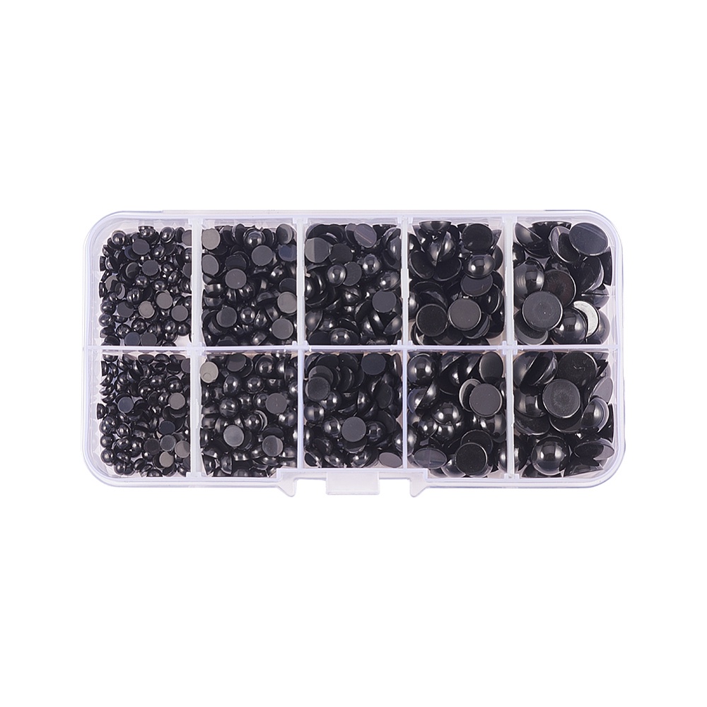 1 Caja De Ojos De Muñeca De Plástico Para Manualidades, Accesorios Para  Juguetes De Diy Para Muñecas, Redondo, Negro, 3 ~ 8mm, Alrededor De 1380  Unids/set - Manualidades - Temu