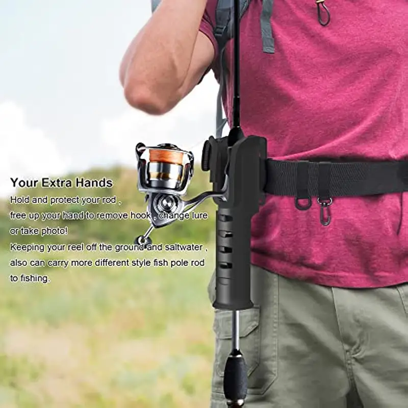 Adjustable Fishing Wader Belt Rod Holder Comfortable Secure - Temu
