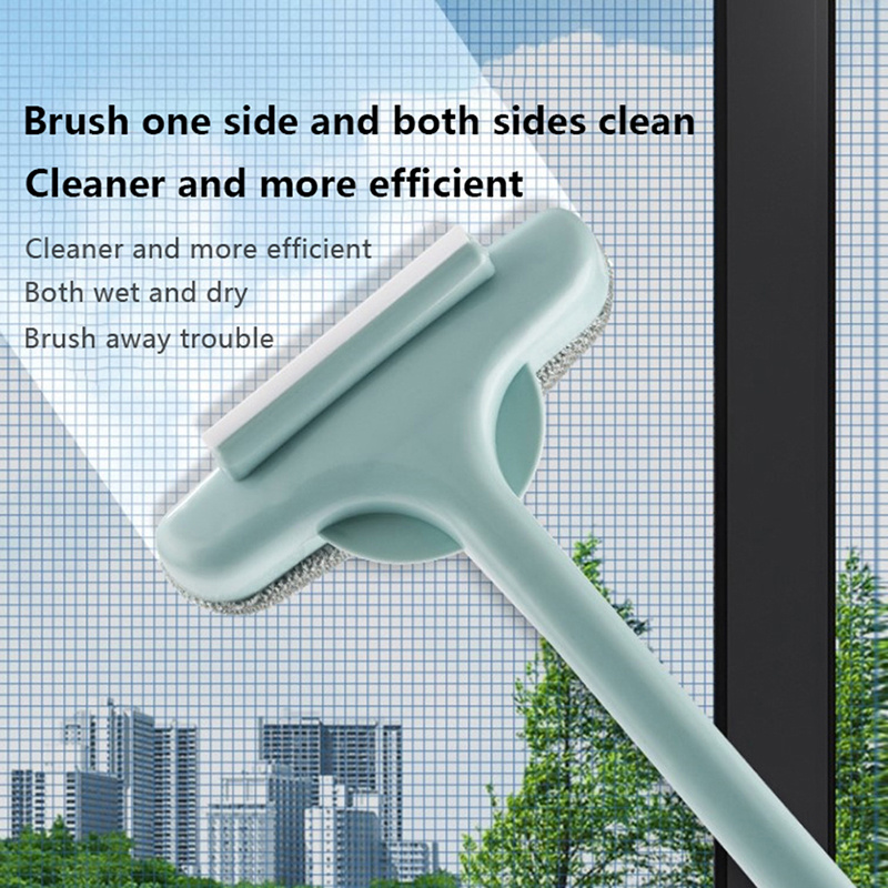 mveomtd Crevices Cleaning Brush With Clip Non Slip Handle Effective 2 In 1  Clean Brush For Wall Tiles Window Frames Scratch Remover for Stainless