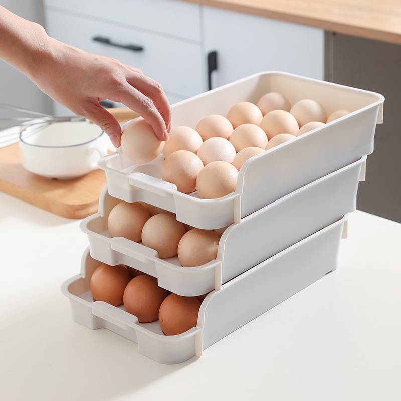 Buy Egg Holder Egg Storage Box Drawer Design Large Capacity