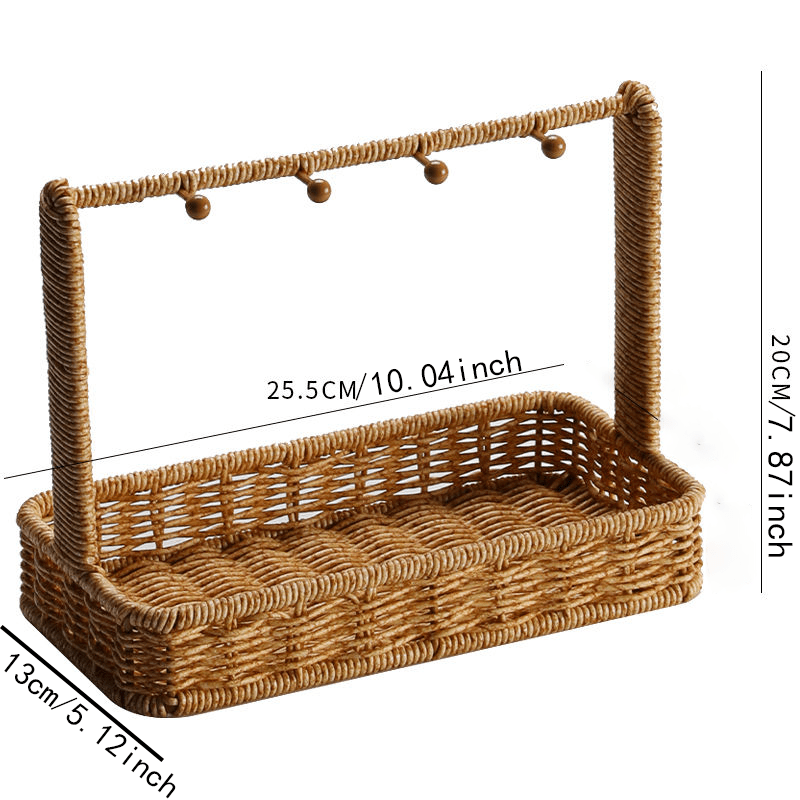 Boîte décorative en rotin avec couvercle | 21 x 13 cm