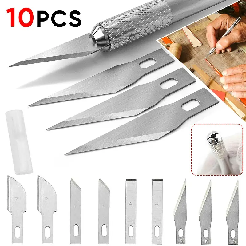 Craft Knife (include 9 Blades) Craft Artwork Cutting Knife - Temu