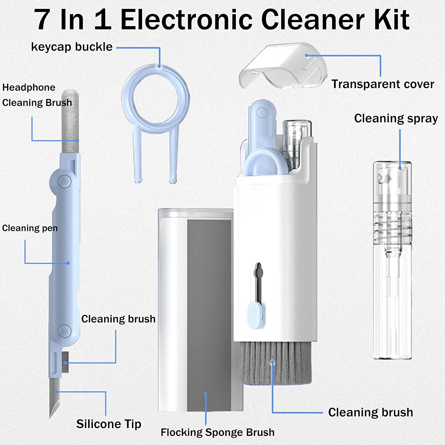 5 in 1 Earphone Cleaner Brush Kit Camera Keyboard Laptop Phone Screen  Cleaning Tools Headset Cleaning Pen For Airpod Pro 3 2 1