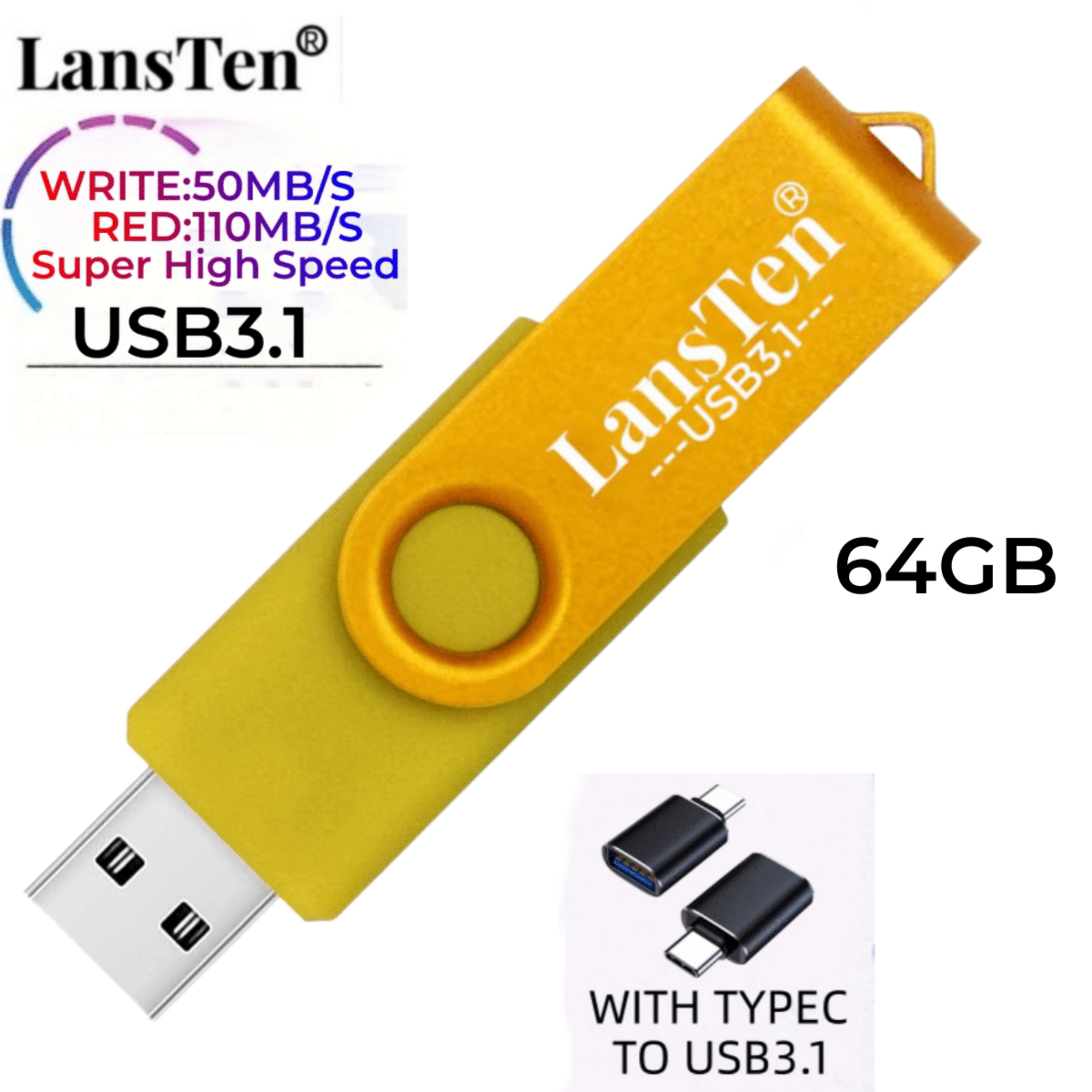USB Flash Drive for Phone,Type C Pen Drive USB 3.1 High Speed Thumb Drive  Memory