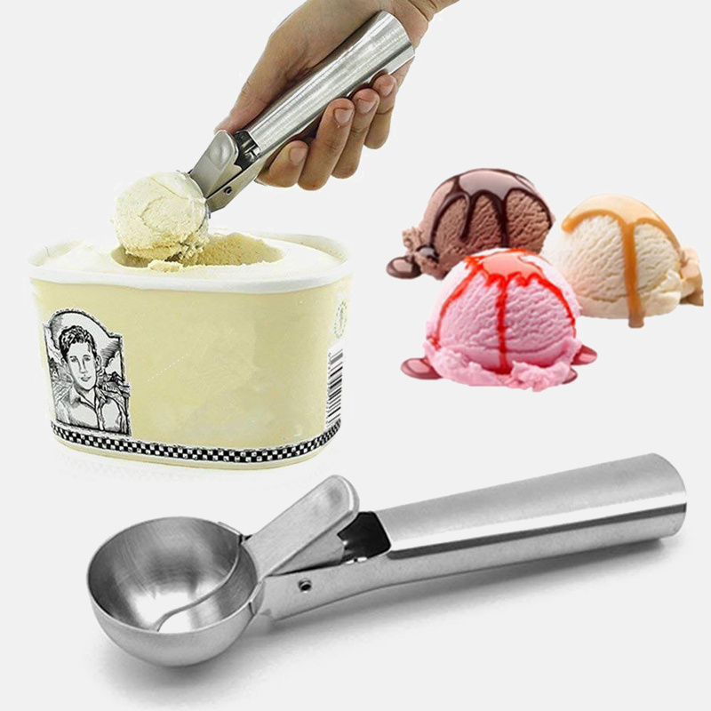 Stainless Steel Cookie Dough Spoon Set With Trigger Ice Cream Scoop And  Melon Ball Spoon - Perfect For Baking And Ice Cream Making - Temu United  Arab Emirates