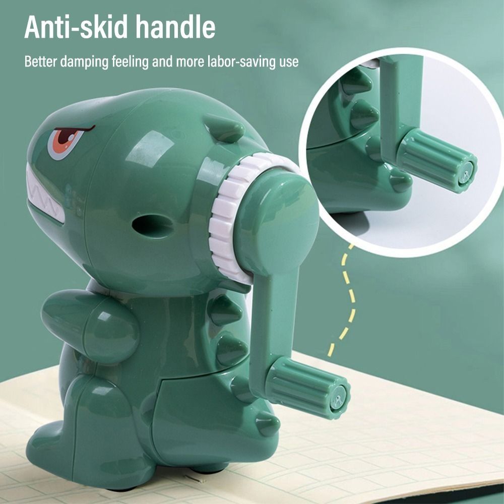 Dinosaur Mechanical Pencil Sharpener Hand Crank Lead Creative Cartoon Stationery