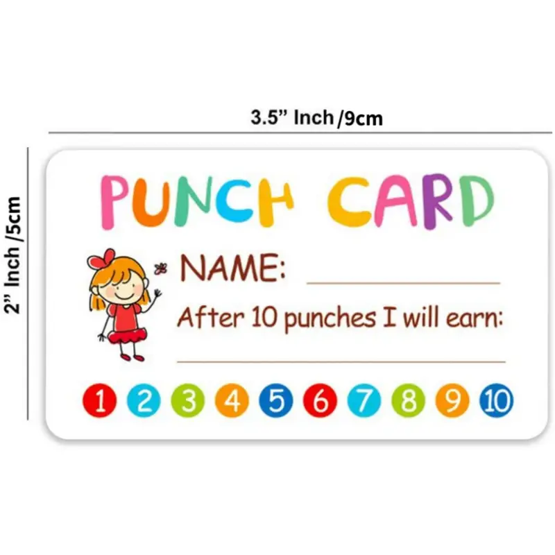 Custom Loyalty Card Hole Punch, 2 inch Reach