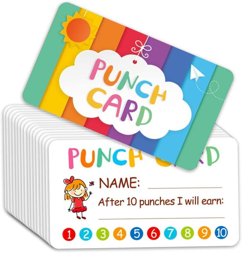 Punch Cards Hole Punch Reward Cards Classroom Student Home Temu