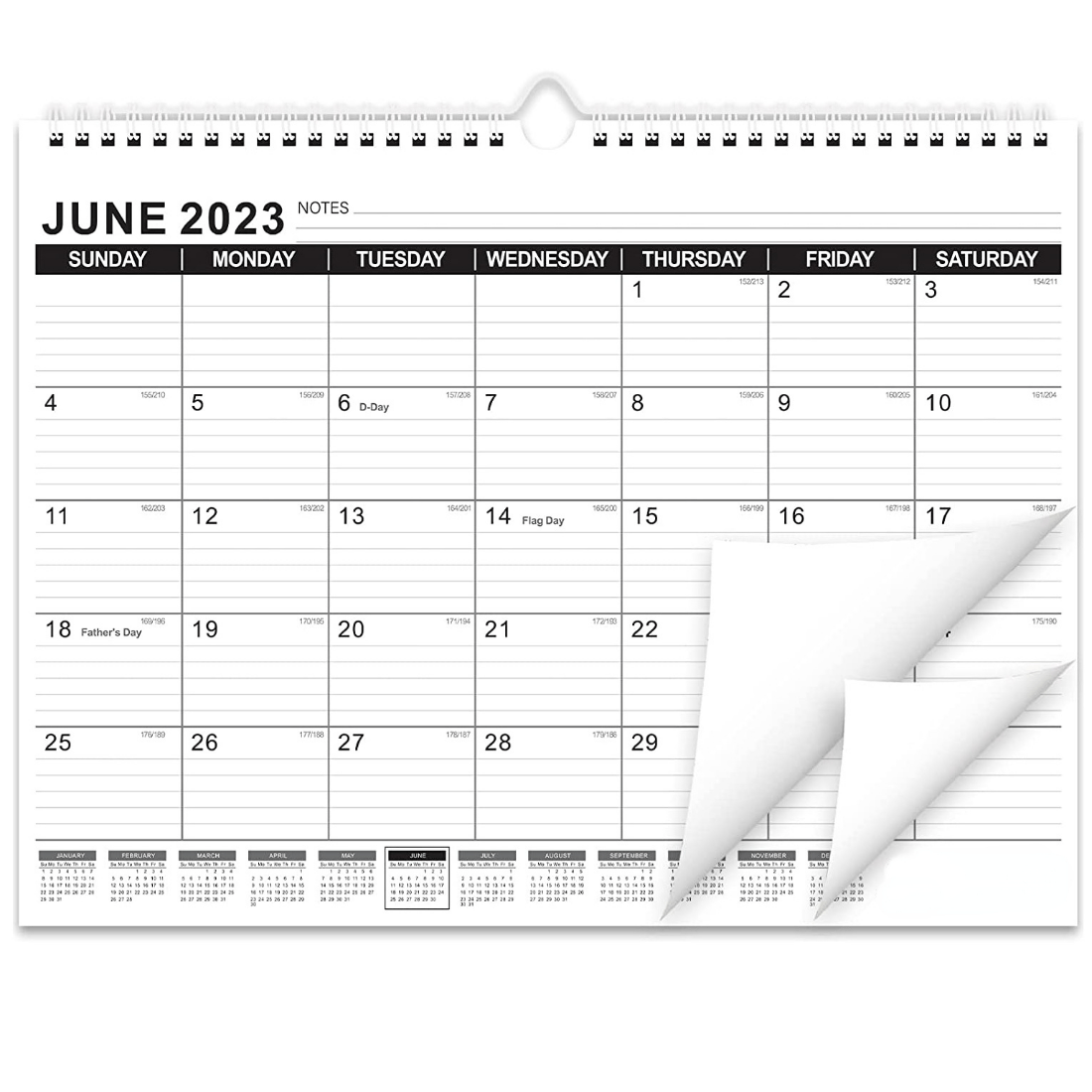 Wall Calendar 2023 2024 18 Monthly Calendar From July 2023 To December
