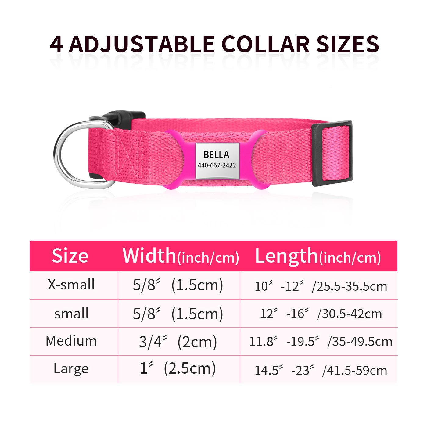 Imprinted Tough Dog Collar 1 3/4 Wide