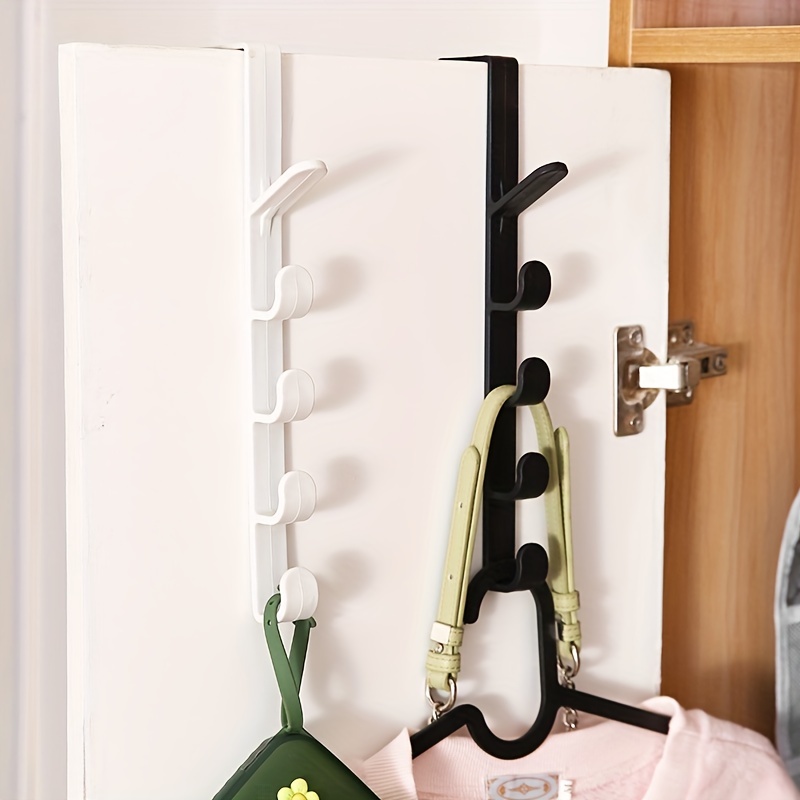 Door Hanger Punch Wall Hanger With 5 Hooks for Bag Cap Door Hooks