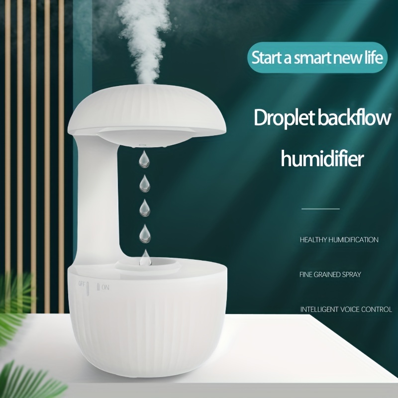  Anti-Gravity Humidifier for bedroom, 2023 New Cool Mist  Humidifiers, 680ml Air Humidifier with night Lamp, Water Drip Diffuser, Anti  Gravity Levitating Water Drops for Bedroom Home Office - white : Home