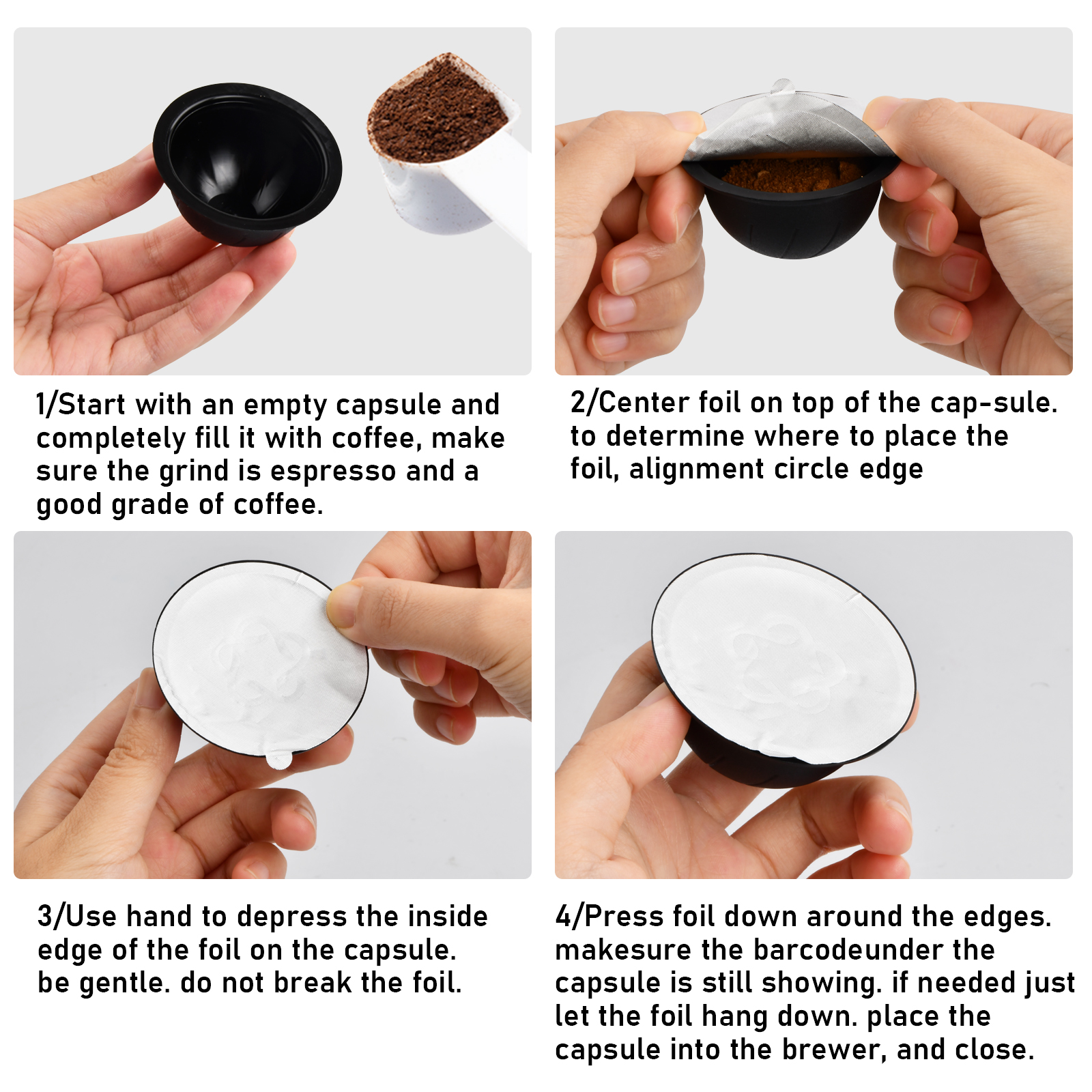 Vertuo Reusable Capsule Vertuo Pods Refillable Coffee Capsules For