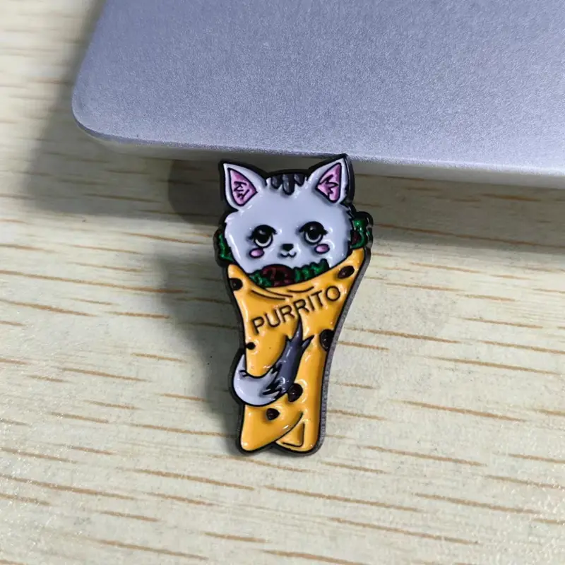 Cute Cat Brooch Anime Pin Backpack Jeans Jacket Lapel Enamel - Temu