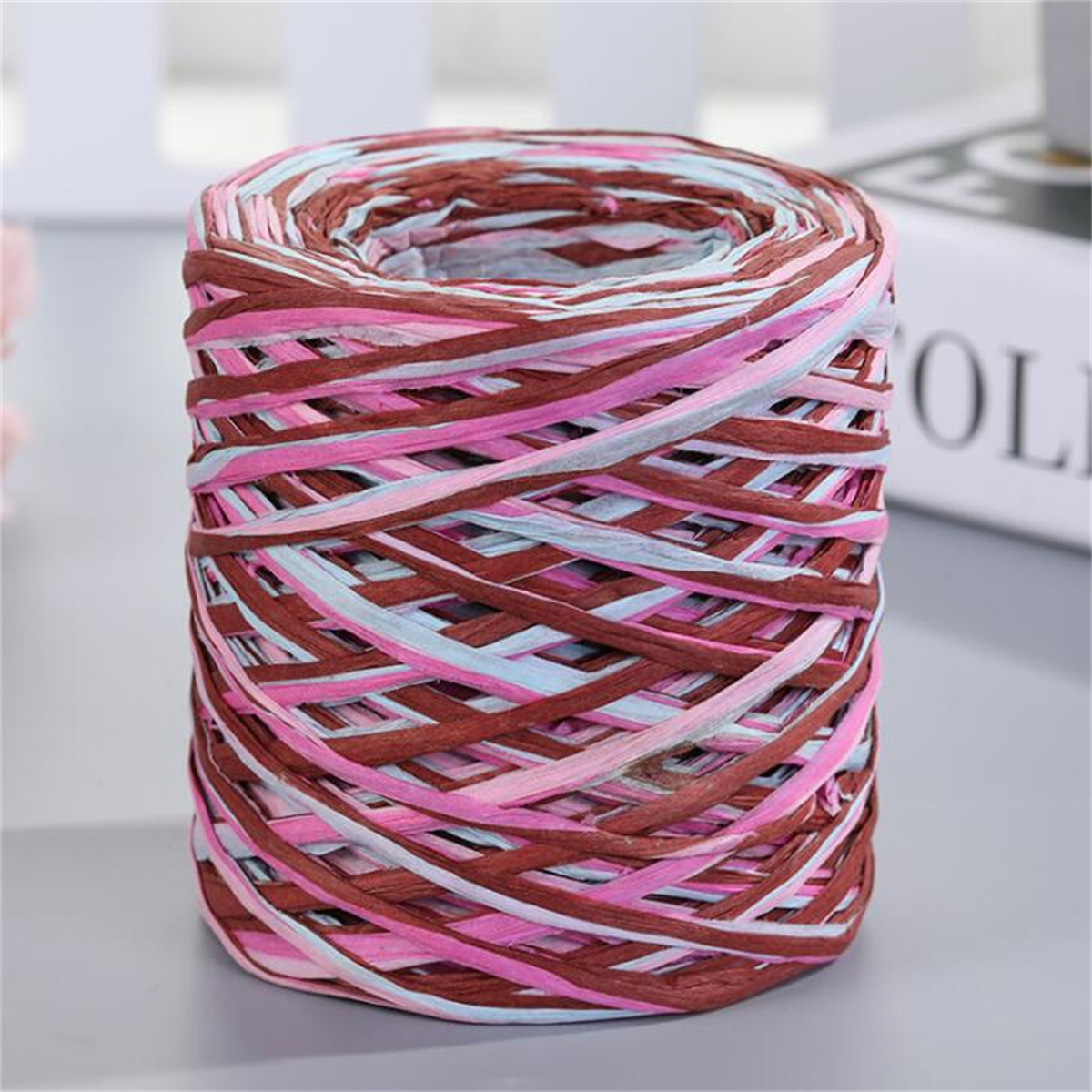 Raffia Paper Ribbon Decoration Wedding Rope Ribbon For Gift - Temu