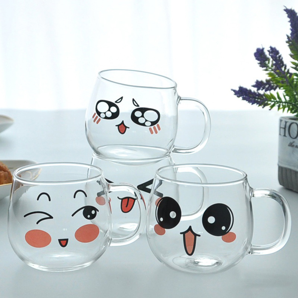 Cute Glass Cup Heat Resistant Healthy Drink Mug Tea - Temu