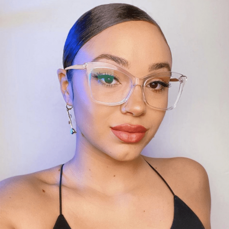 Large clear shop frame glasses