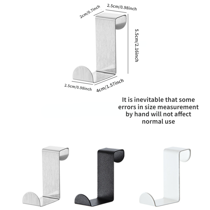 THSIREE 10 ganchos para colgar sobre la puerta, ganchos de metal en Z,  ganchos resistentes para colgar ropa, toallas, abrigos y más