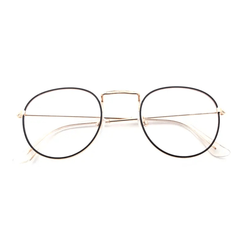Round Clear Lens Glasses Women Retro Spectacles Frame