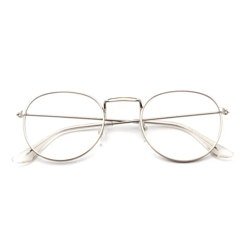Round Clear Lens Glasses Women Retro Spectacles Frame