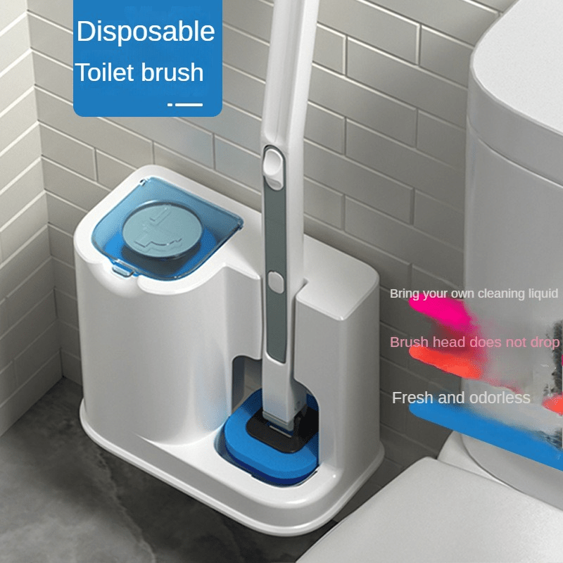 Brosse toilette : avec nettoyeur rebord - Brosses à récurer