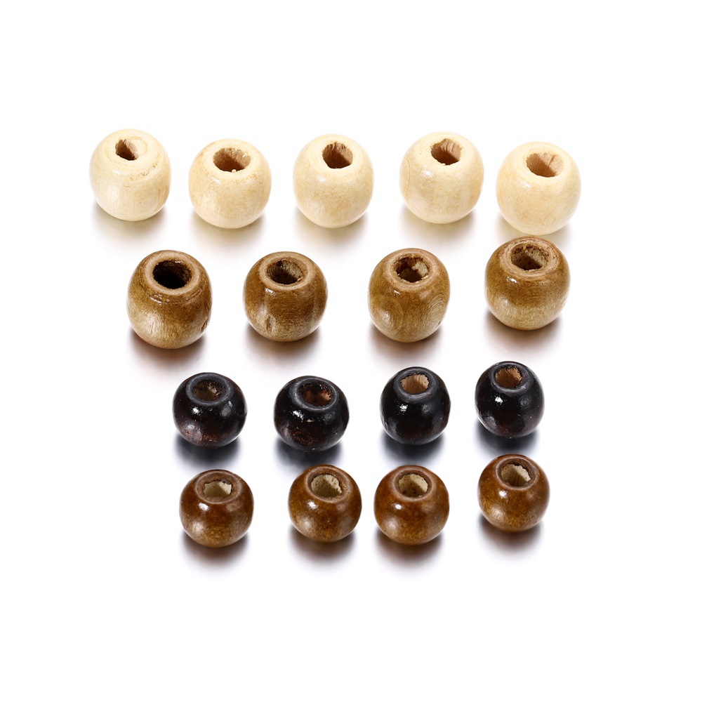 Wooden Round Beads Large Hole Beads Spacer Beads For Crafts - Temu