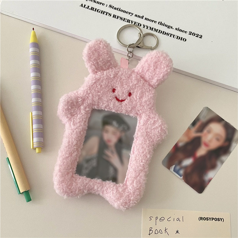 Cat Bunny Plush Card Holder Portable Campus Meal Card Temu