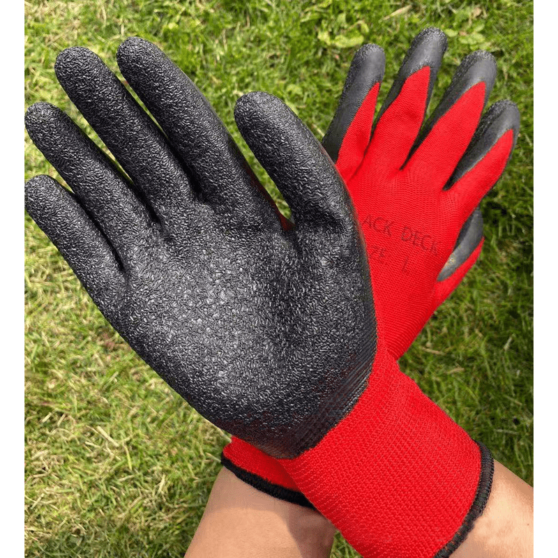 Nylon Durable Garden Work Gloves For Men Women Adult Antiskid Plastic Point  Working Fishing Driving Protective Mittens Gloves