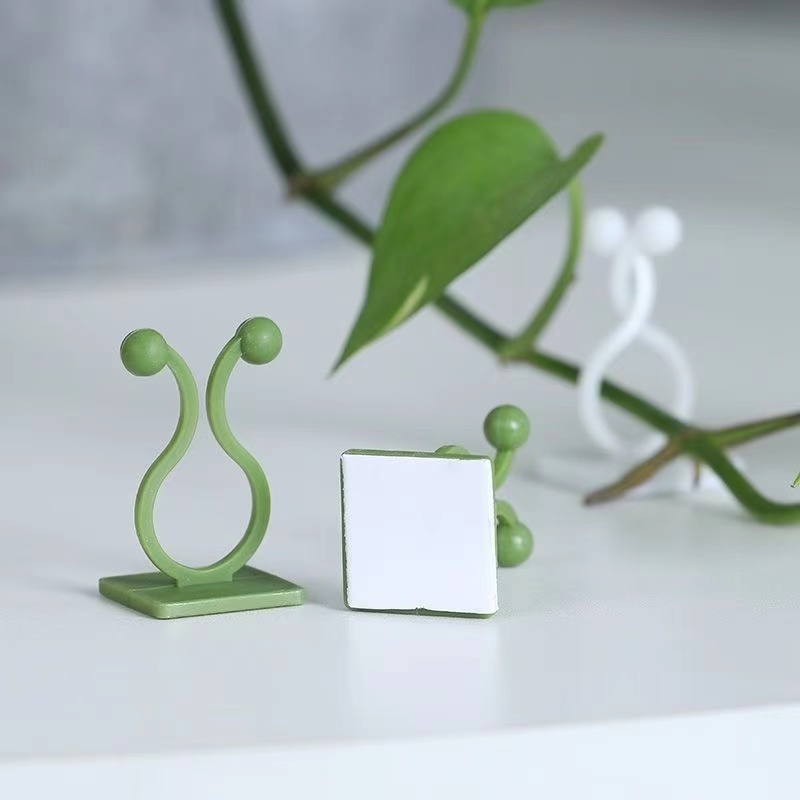 20pcs Large Plant Climbing Wall Self-adhesive Fastener Rattan Hook