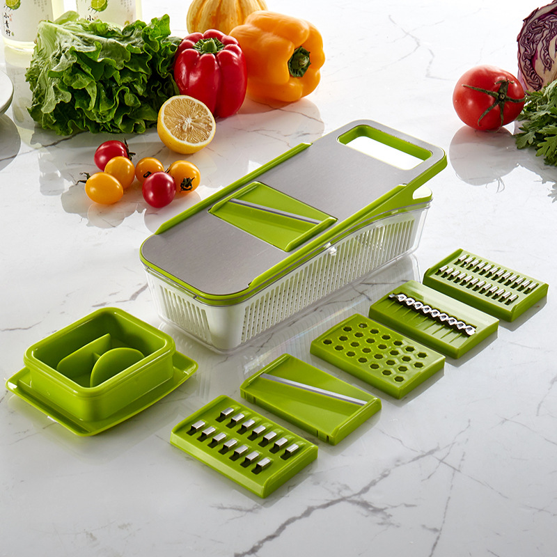 Vegetable Chopper, Multifunctional Fruit Slicer, Manual Food Grater, Vegetable  Slicer, Cutter With Container, Onion Mincer Chopper, Household Potato  Shredder, Kitchen Stuff, Kitchen Gadgets - Temu