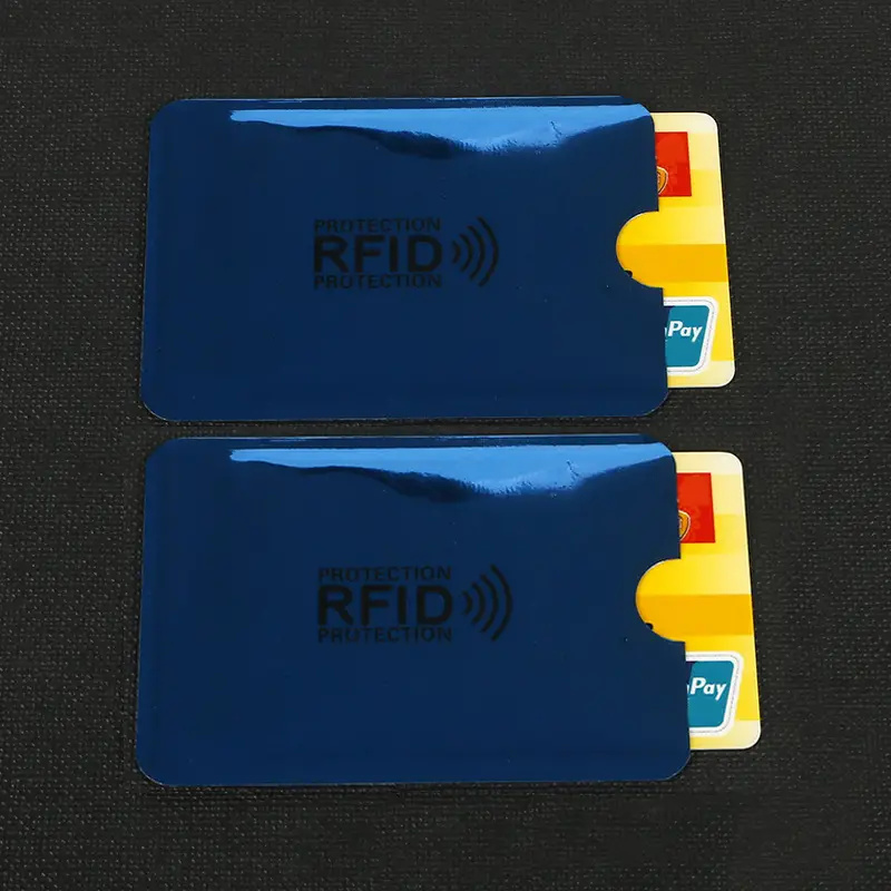 Slim Anti Rfid Wallet Blocking Card Reader Bank Card - Temu