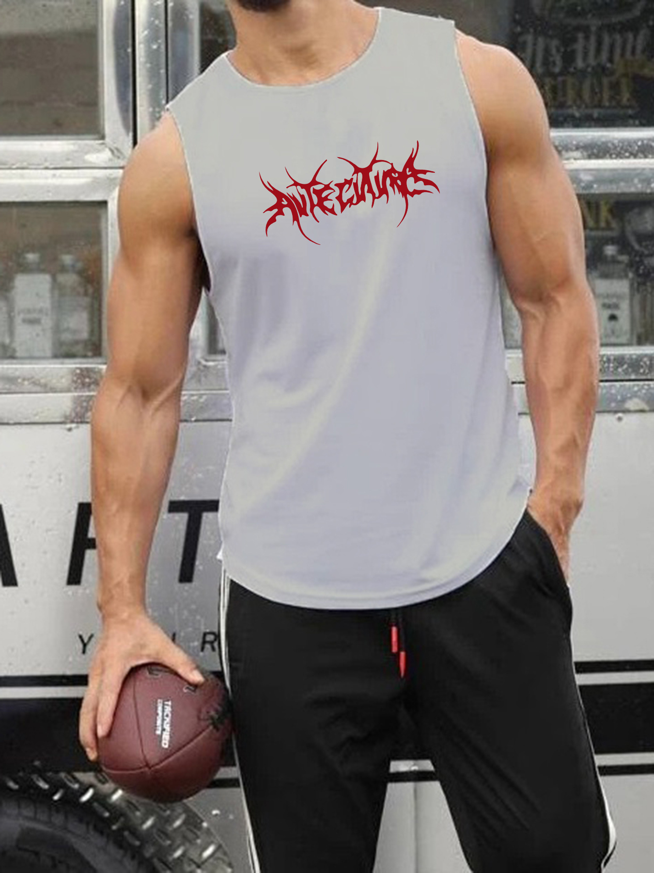 Canottiera Uomo Per Palestra - Traspirante, Ad Asciugatura Rapida, Design Senza Maniche - Foto 8