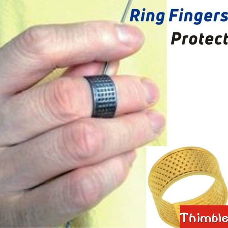 Thimble Finger Sleeve Household Vintage Metal Thickened Hand - Temu