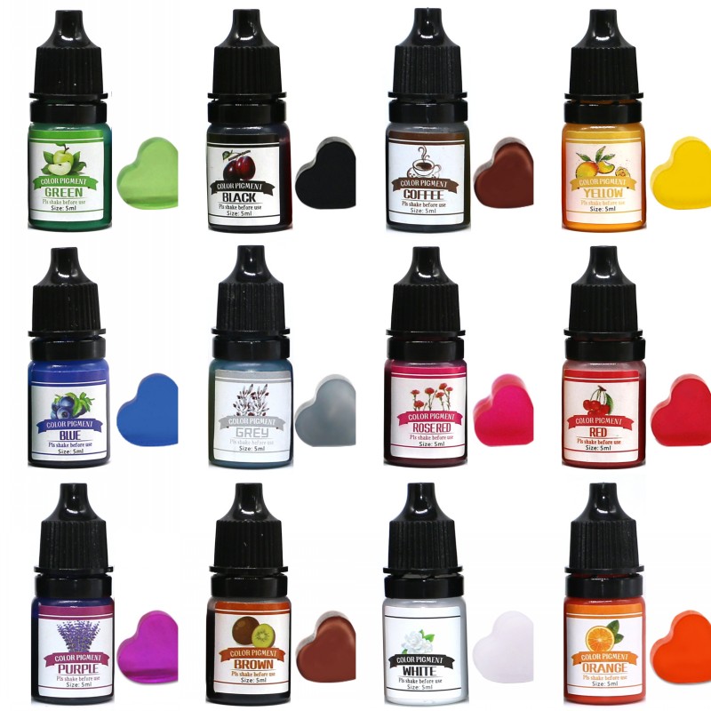 20 Color Epoxy UV Resin Pigment Liquid Colorant DIY Dye Art Craft Kit Set  10ml