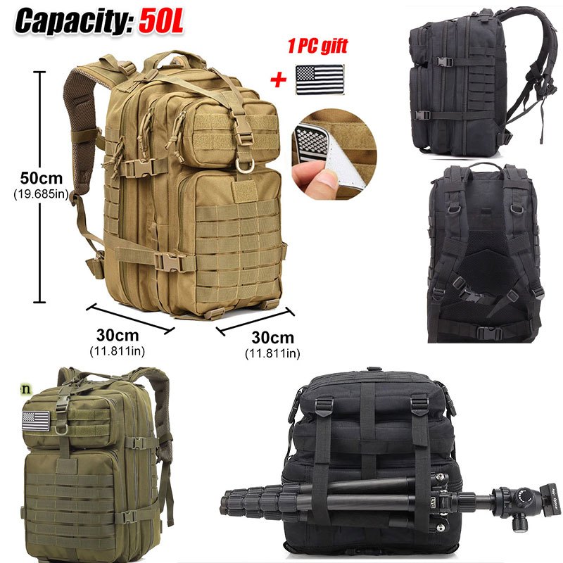 Tactical Backpack Men Women 25l Large Capacity Rucksack Sports Bag Cup  Holder Outdoor Camping Hiking - Sports & Outdoors - Temu Japan