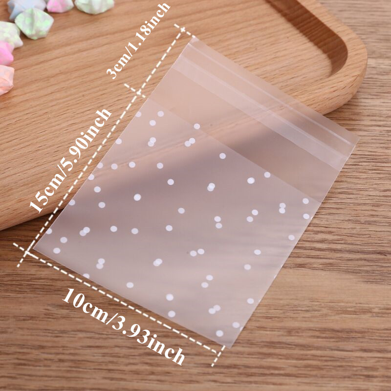 Image of 100 Self Sealing Frosted Packaging Bags, Holiday Gift Packaging Bags, Storage Packaging Supplies, Fashion Style Packaging Bags