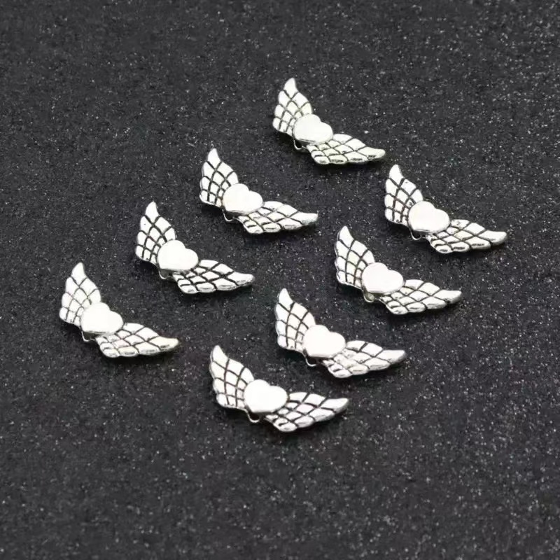 10pcs Antique Silver Color Heart Charm Pendants Jewelry Accessories Small Heart  Charm For DIY Jewelry Making