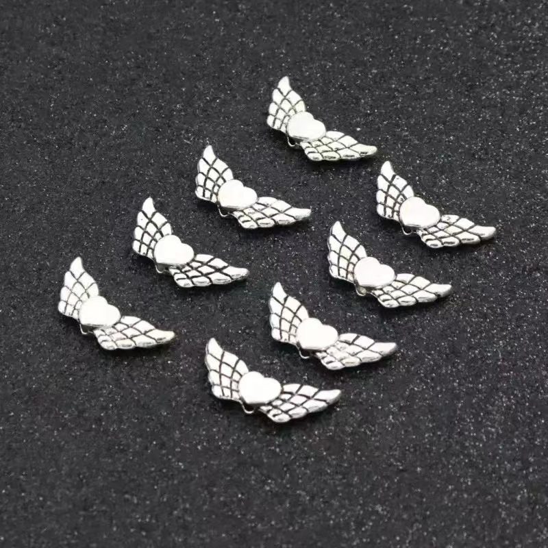 10pcs Antique Silver Color Heart Charm Pendants Jewelry Accessories Small  Heart Charm For DIY Jewelry Making