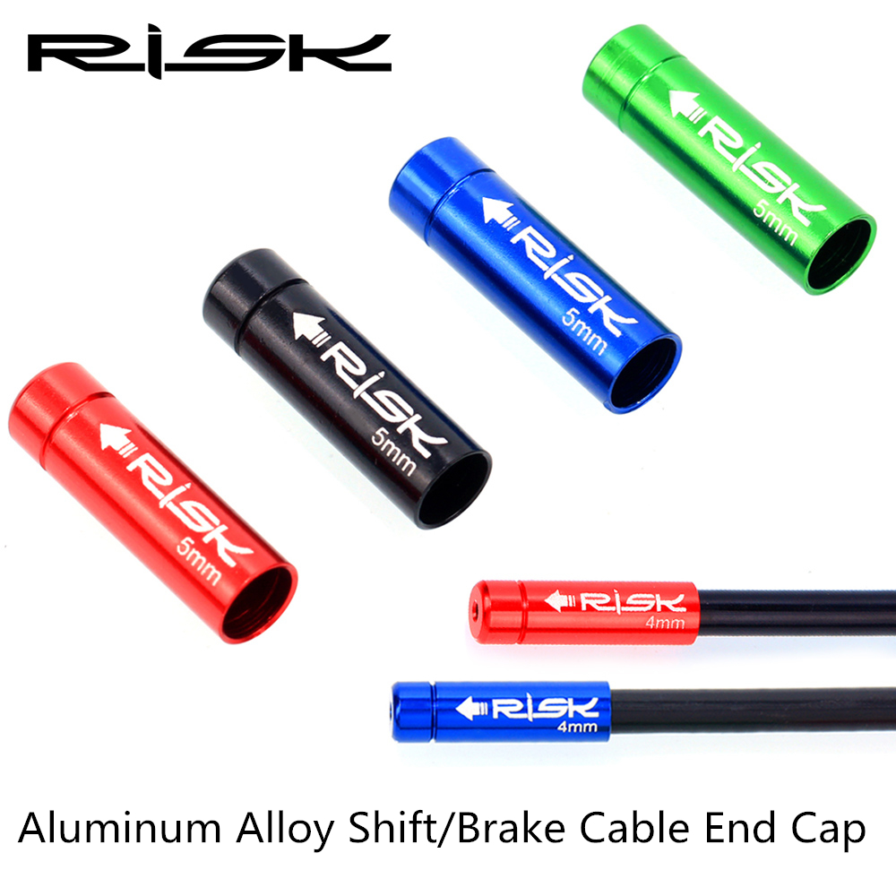 RISK 6pcs/set Bike Bicycle 3M Adhesive Alloy Stick on Cable Guide C-Clip  Hydraulic Brake Shift Cable Housing Holder Organizer